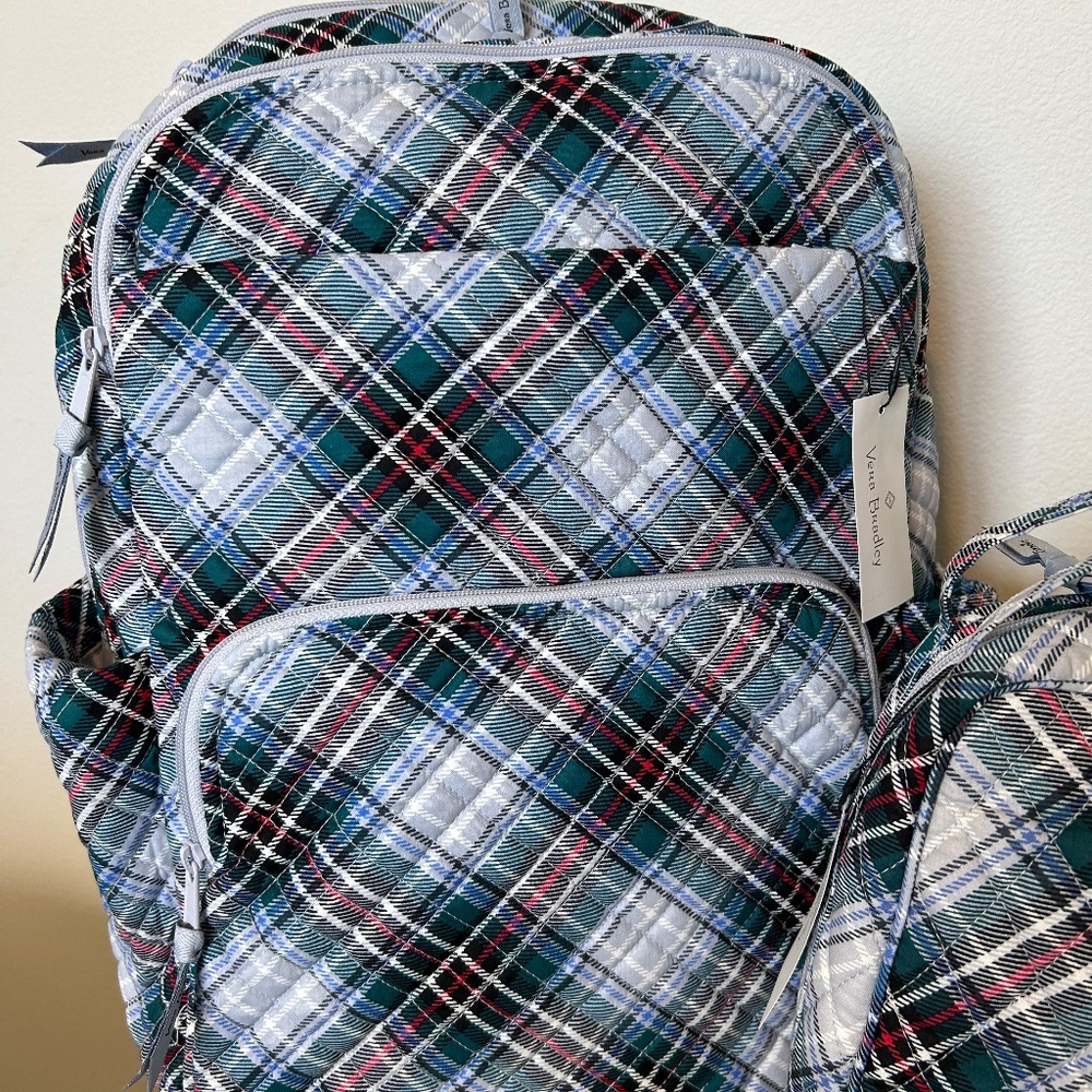NWT Vera Bradley Essential Large Backpack & Lunch Bunch Lunch Bag - Picture 2 of 8
